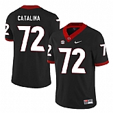 Georgia Bulldogs 72 Tyler Catalina Black Nike College Football Jersey Dzhi,baseball caps,new era cap wholesale,wholesale hats